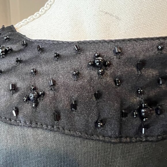 NWT Steve Madden Black Sheer Evening Beaded Cocoon Cardigan, One Size - Picture 11 of 16